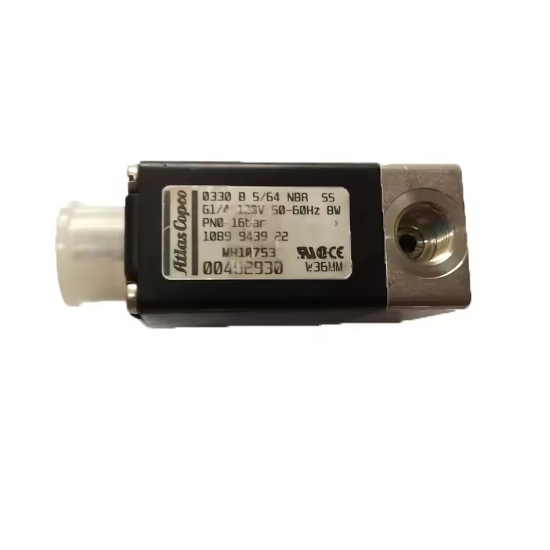 Náhradné diely bez oleja solenoidového ventilu vzduchového kompresora pre Atlas Copco 1089943922