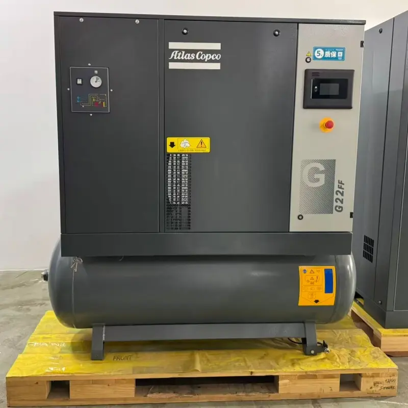Atlas Copco G22FF 22kW 30HP rotačný skrutkový vzduchový kompresor so vstrekovaním oleja pre priemyselnú výrobu