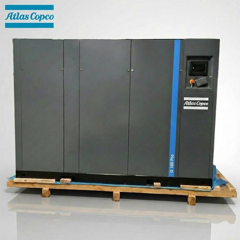 Atlas Copco GA160 Pro 160kW 215HP rotačný skrutkový vzduchový kompresor so vstrekovaním oleja 7,5 10 barov 1543CFM