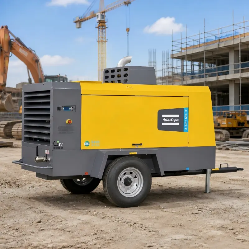 Prenosný dieselový kompresor Atlas Copco X-Air+600-17 154 kW Originál